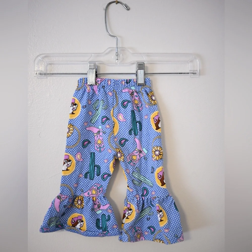 Buc-ee’s Western Themed Baby Girl Flare Pants Size 6 Months - Like New! - Picture 6 of 6
